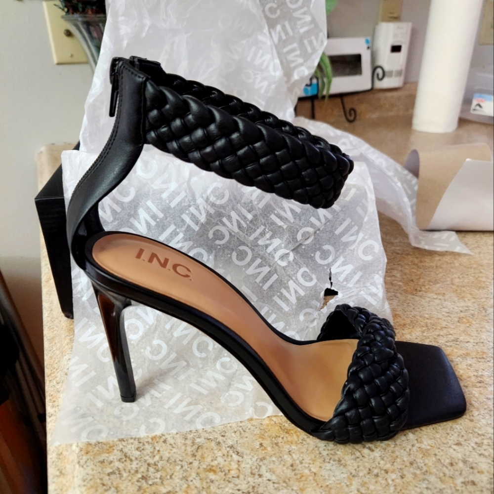 INC braided heels.